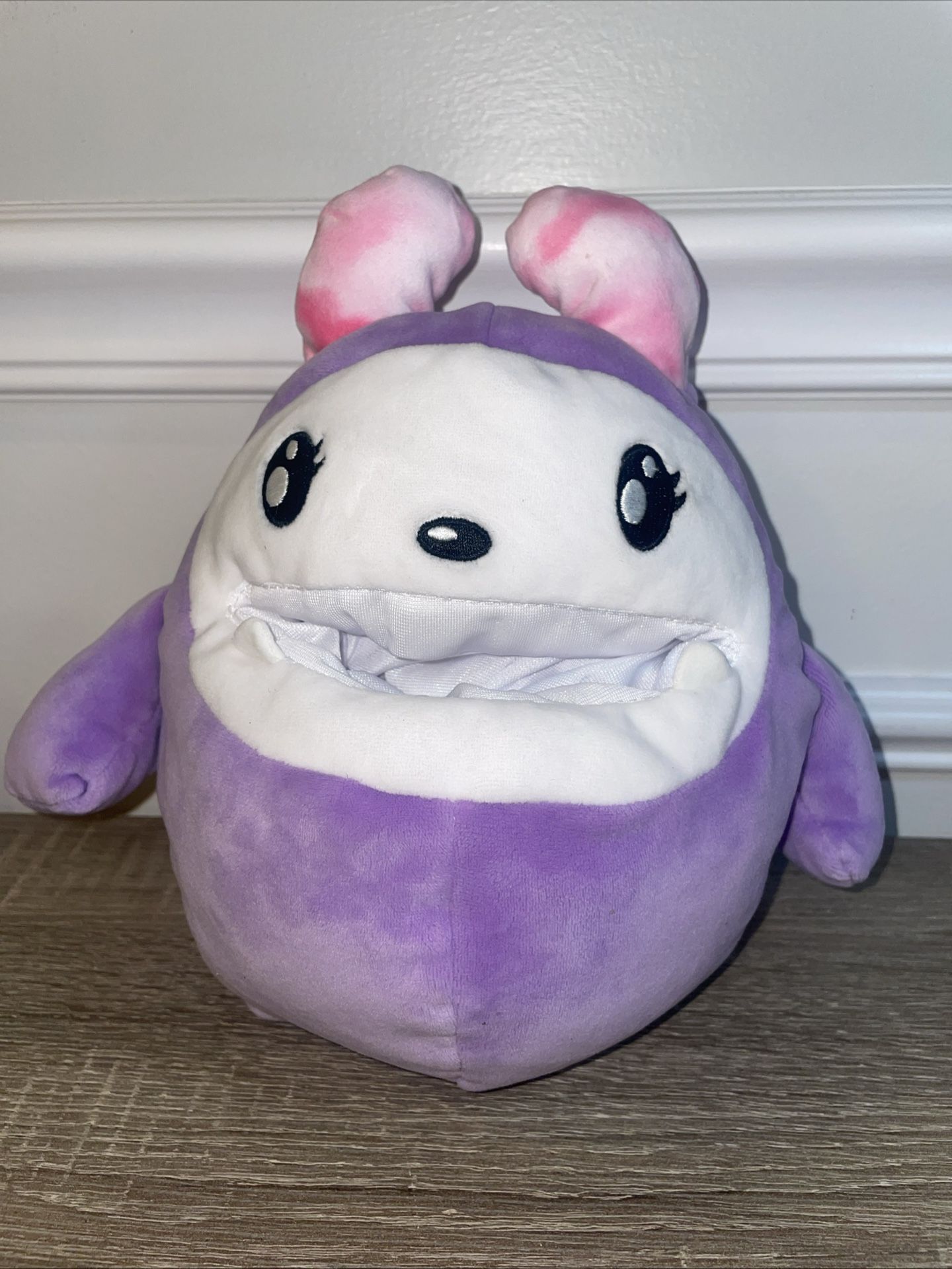 Purple MONJI From I Dig Monsters Purple 9”Plush With Mouth Pocket ..(#20)