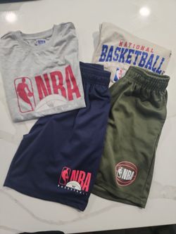 2 shorts $5 Free shirts size 10 / 12