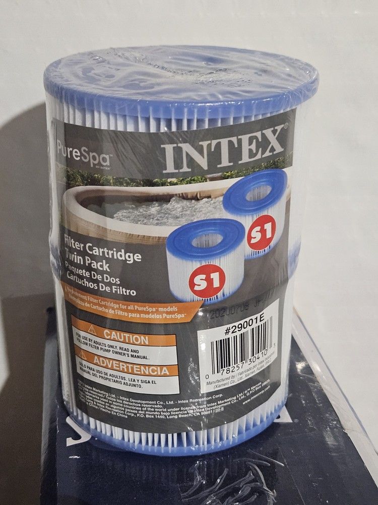 Intex 29001E PureSpa Type S1 Heavy Duty Easy Spa Filter Replacement Cartridge Twin Pack