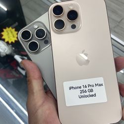16 Pro Max Unlocked. Cash Or $50 Down W Approval 