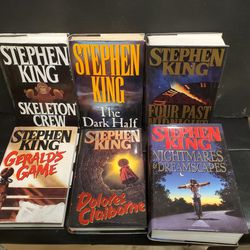 Lot Of 6 Early Stephen King Hardcover Novels 1985 Thru 1993