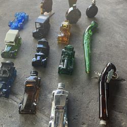 Vintage Glass Bottles Collection  