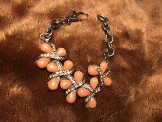 Peach Crystal Bracelet