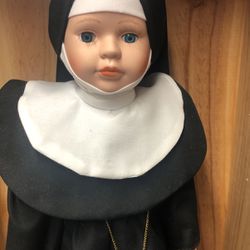 Seymour Mann Porcelain Catholic Nun Doll