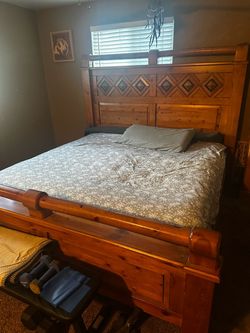 King size bed frame and dressers $350obo