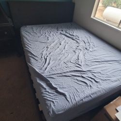 Queen Bed Mattess/Frame