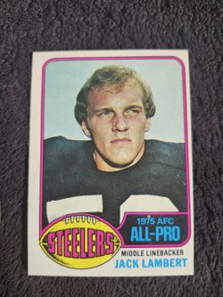 Vintage 1976 Topps Hof Jack Lambert Rookie Pittsburgh Steelers Linebacker MINT Condition 