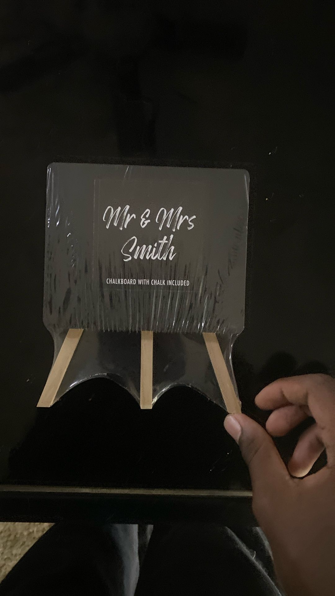 Mini Chalkboard With Chalk
