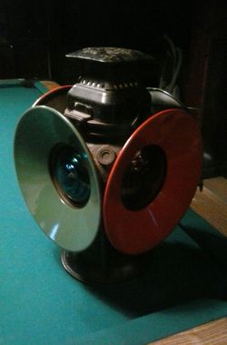 Old railroad lantern
