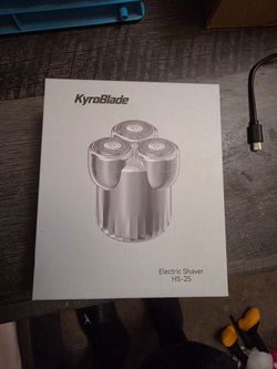 Kyroblade
Mini 3-Head Rotary Shaver, Pocket Travel Razor, Wet/Dry, Silver