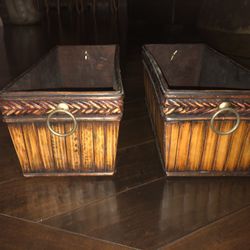 Wooden Boxes (18 1/2 by 8 by 7 )
