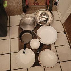 Pots/pans and plates!