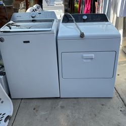 Maytag Commercial Technology Washer And Whirlpool Electric Dryer 