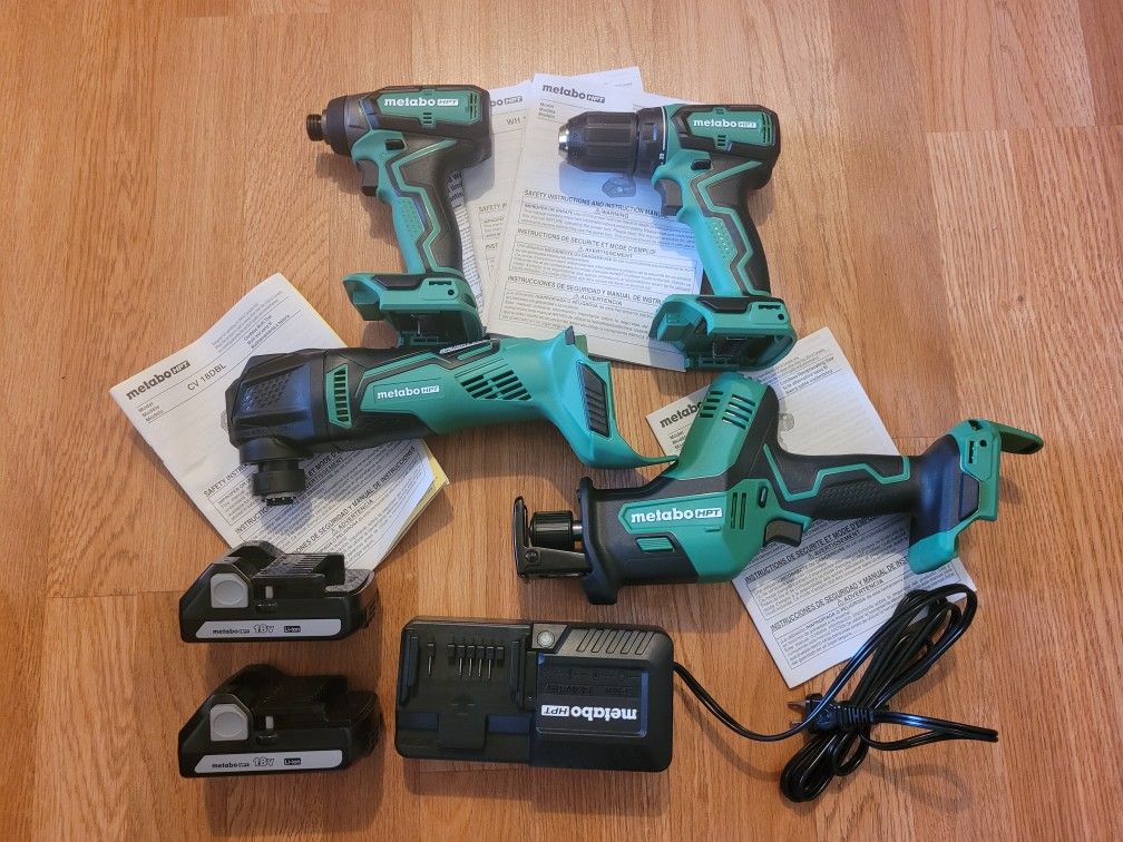 New Metabo Hpt Brushless Cordless 4 Tool Combo Kit $180 Firm. Pickup Only