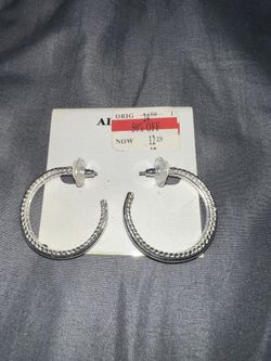 Silver Hoop Earrings