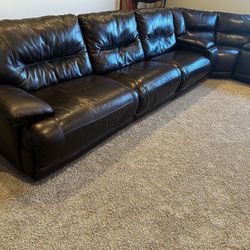 Ashley Signals Genuine Leather Large Couch 
