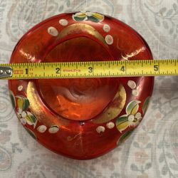 Bohemian Red Flower Bowl