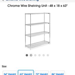 Uline metal shelving units