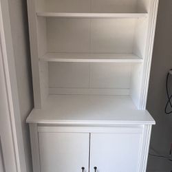 White Bookcase Cabinet 