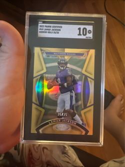 2023 Certified Gold/25 Lamar Jackson SGC 10