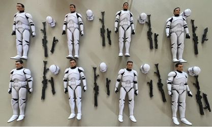 Star Wars Black Series Figure Phase 2 Clone Trooper Lot Of 8