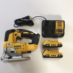 Dewalt 20volt Brushless Xr Jigsaw Combo With (2) Batteries 