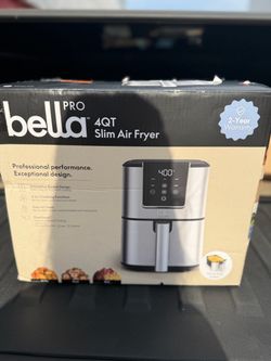 bella PRO - 4-qt. Touchscreen Slim Air Fryer - Stainless Steel