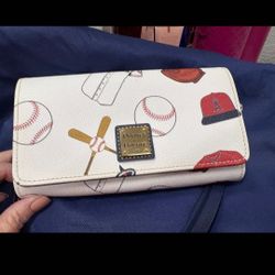 Dooney and Bourke Angel's Baseball Wallet/Purse