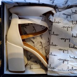 Lulu Ellarose Almond Toe Ankle Strap Heel