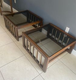 MidCentury Wood Side / Cocktail Tables (2)