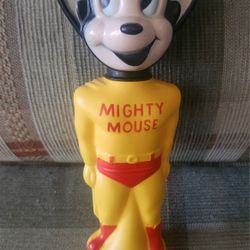 Vintage 1960s Mighty Mouse Soaky Bottle