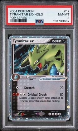 Tyrantiar Pop Series 1 Holo PSA 8