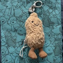 Jellycat Amuseables Peanut Keychain Plush – Cute Bag Charm