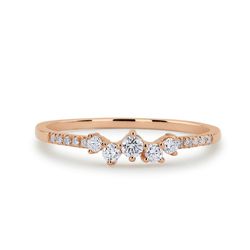 "Minimalist Rose Gold Plated Eternal Ring for Women, VIP158