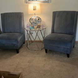 Just like you two powder, blue incident chairs