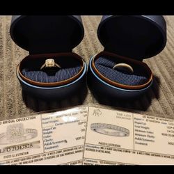 Leo diamond bridal set - Princess