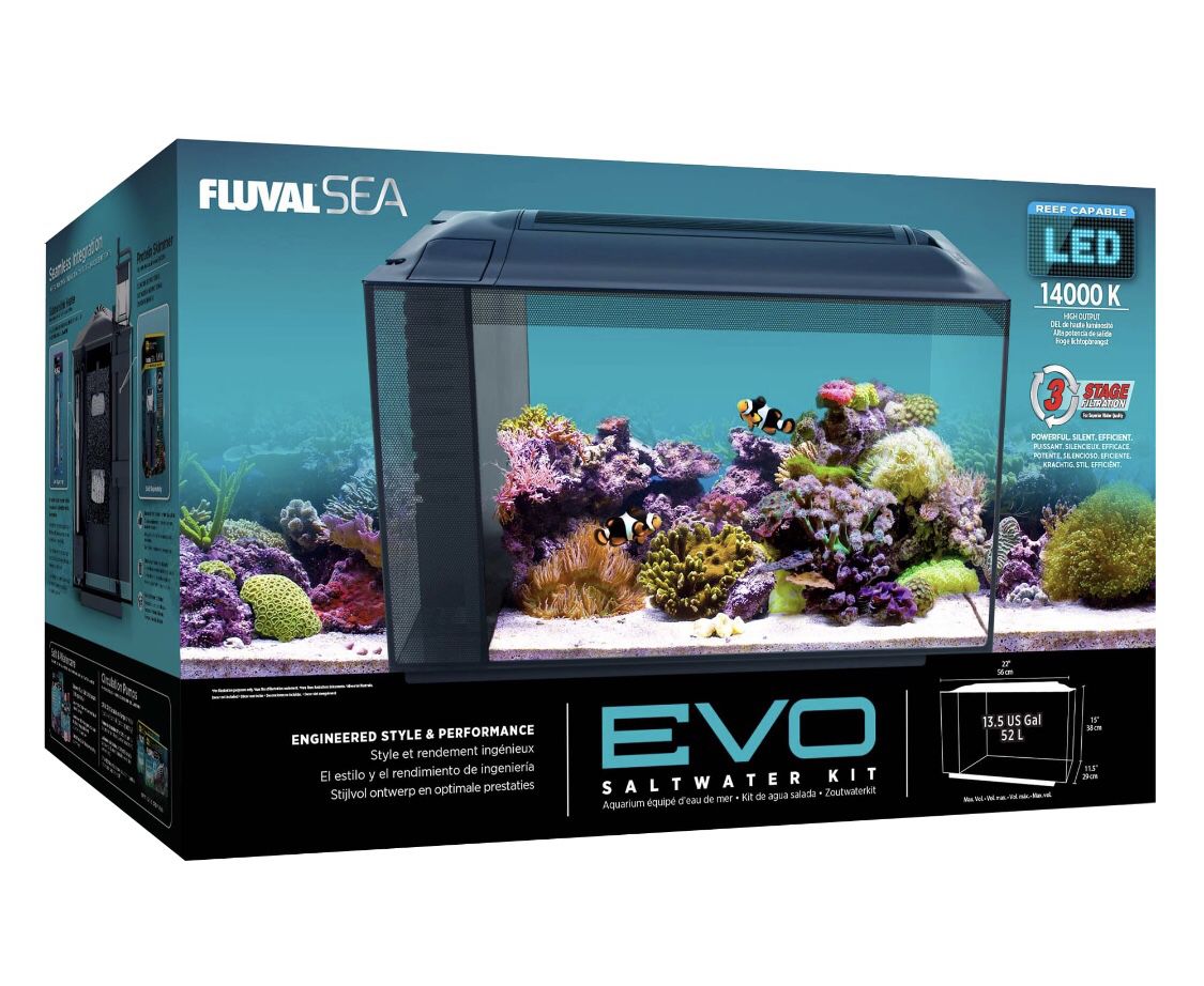 Fluval Sea EVO Fish Aquarium 13.5 gallon