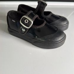 Black Toddler Vans. Size 7