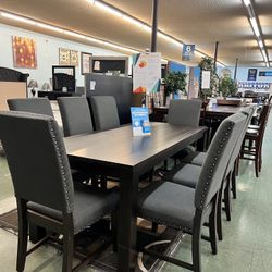🔥Hot Deal🔥Brand New 9pc Dining Set $1299, Table With Eight Chairs 
