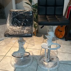 New Height Adjustable Swivel Stools. Black, White, Gray, Beige, Red. 2 For $95.00