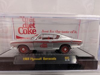 Diet coke 1966 Plymouth Barracuda - M2 Machines 1:64 Coca-Cola Release 5