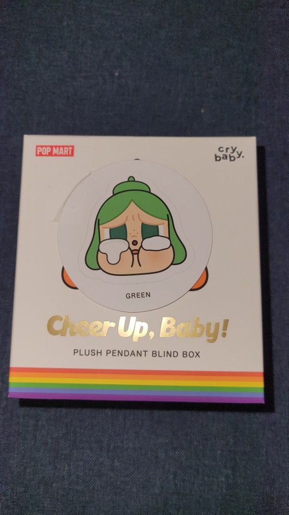 Cheer Up Baby Pop Mart Plush Doll Pendant green