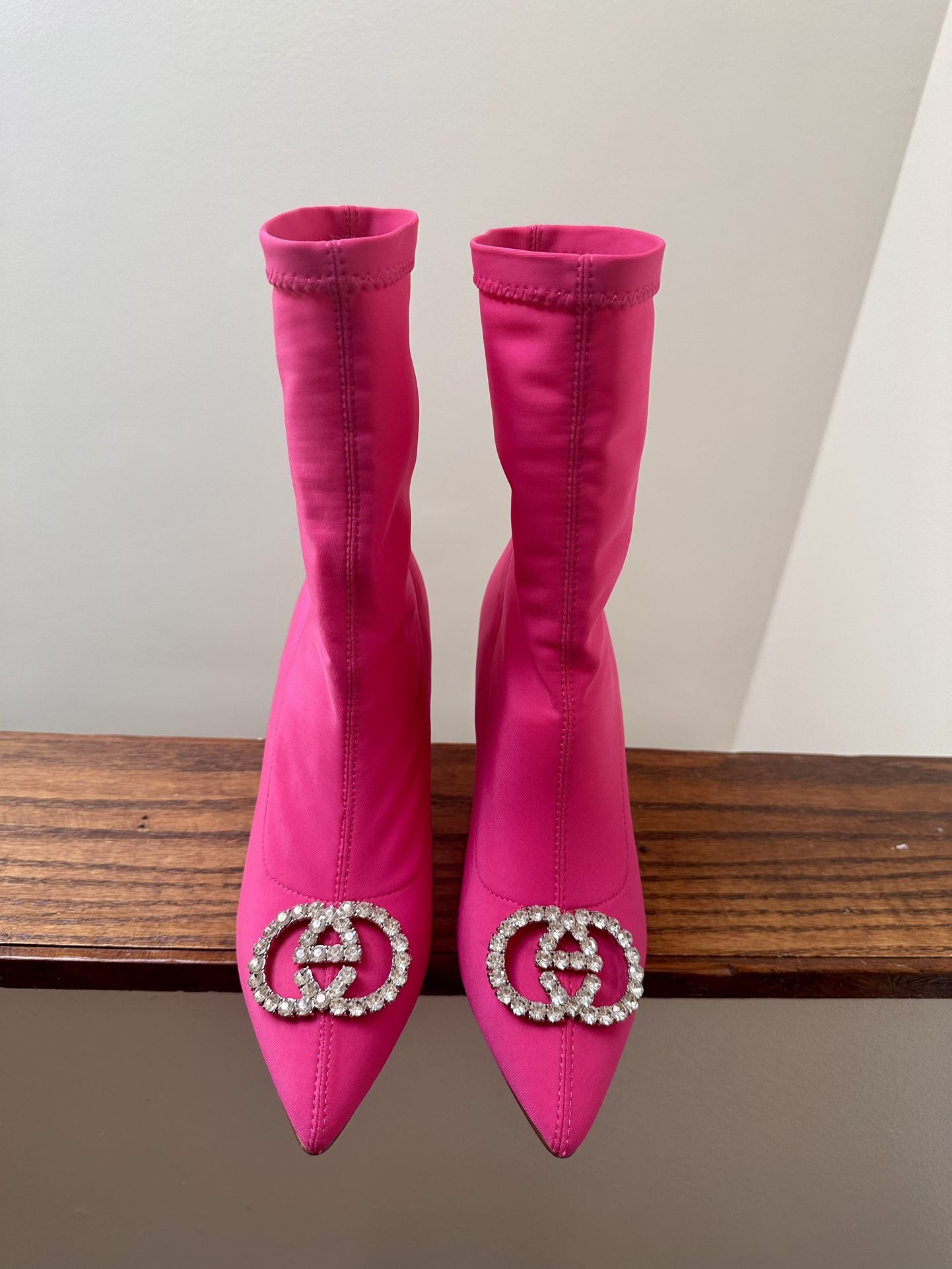 Ankle Boots With A Rhinenstone✨