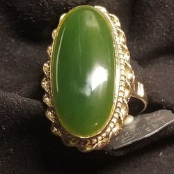 14k Jade Ring