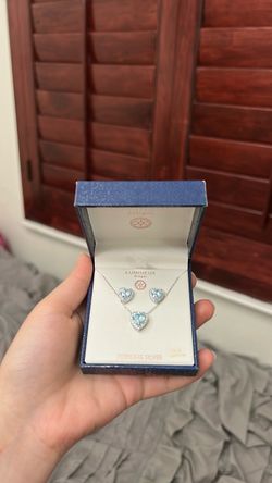Lumineux Designs Sterling Silver Heart Jewelry Set