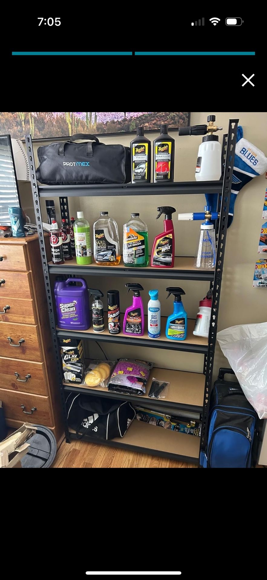 Utility Rack Shelf, Shelving Units for Storage Pantry Closet, 5-Tier, 35.5" W x 15.8”D x 72”H