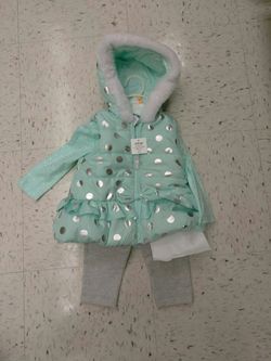 Baby Girl Size 12mo, 3pcs outfits