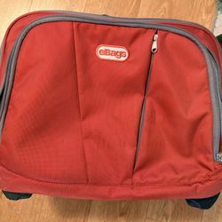 eBags TLS Vertical Mobile Office Rolling Laptop Briefcase – Orange | Gently Used/Excellent Condition