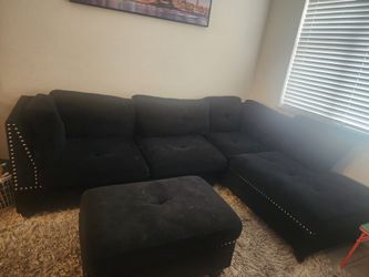 Couch & Ottoman..please Read Description!! Price Is Negotiable