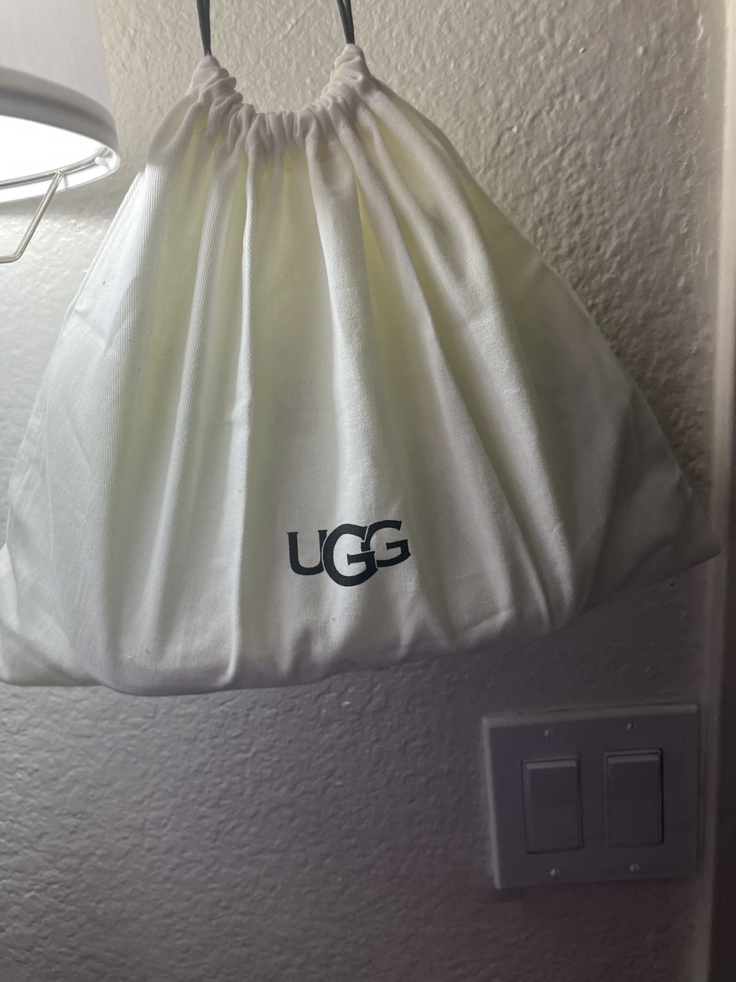 Uggs neon clear plush crossbody bag